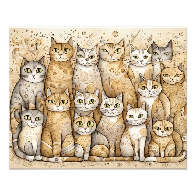 calming cats poster (Front)