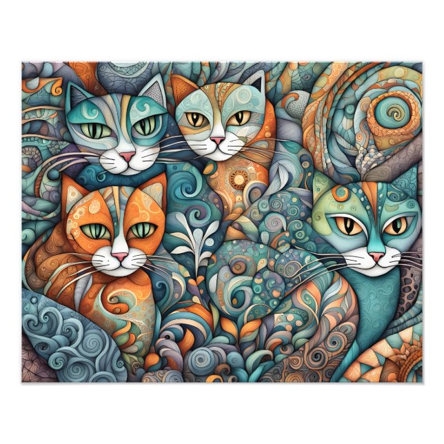calming cats poster (Front)