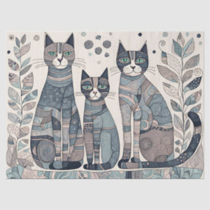calming cats tissue paper