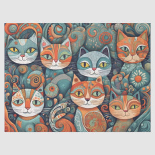 calming cats tissue paper
