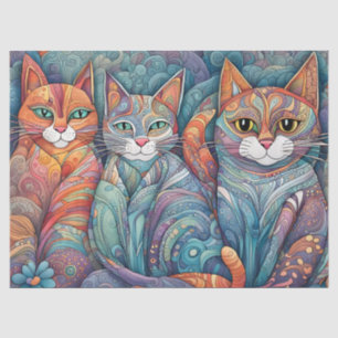 calming cats tissue paper