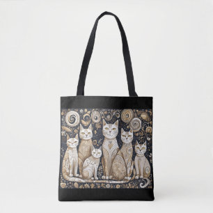 calming cats tote bag