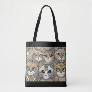 calming cats tote bag