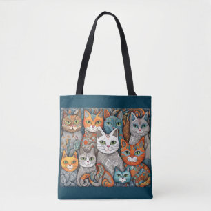 calming cats tote bag