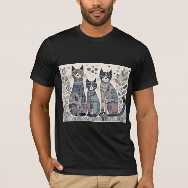calming cats Tri-Blend Shirt  (Front)