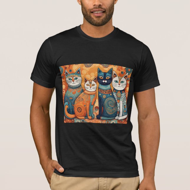 calming cats Tri-Blend Shirt  (Front)