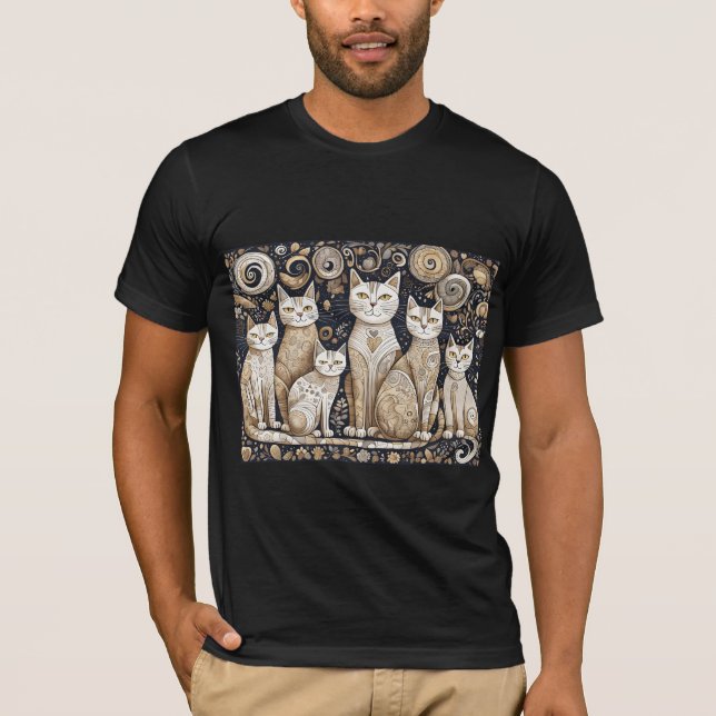 calming cats Tri-Blend Shirt (Front)