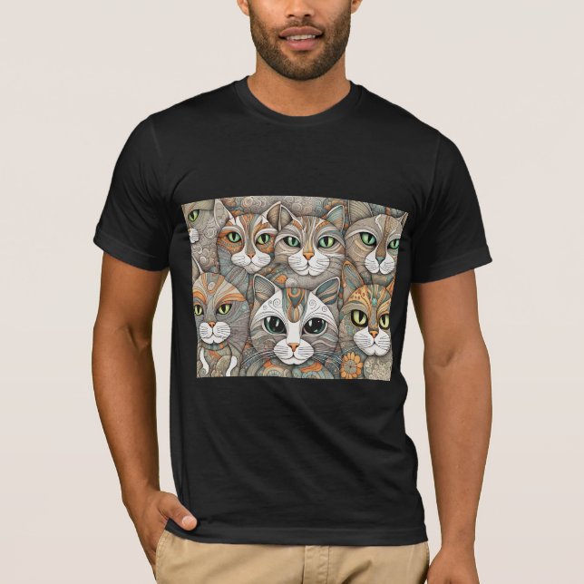 calming cats Tri-Blend Shirt  (Front)