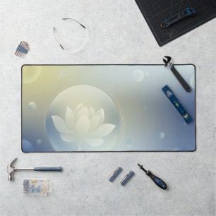 Calming & Functional Lotus Desk Mat