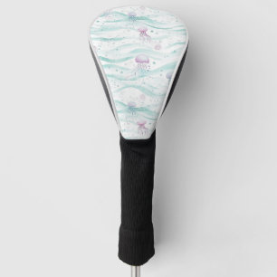 Calming Jellyfish Ocean Pattern Golf Head Cover