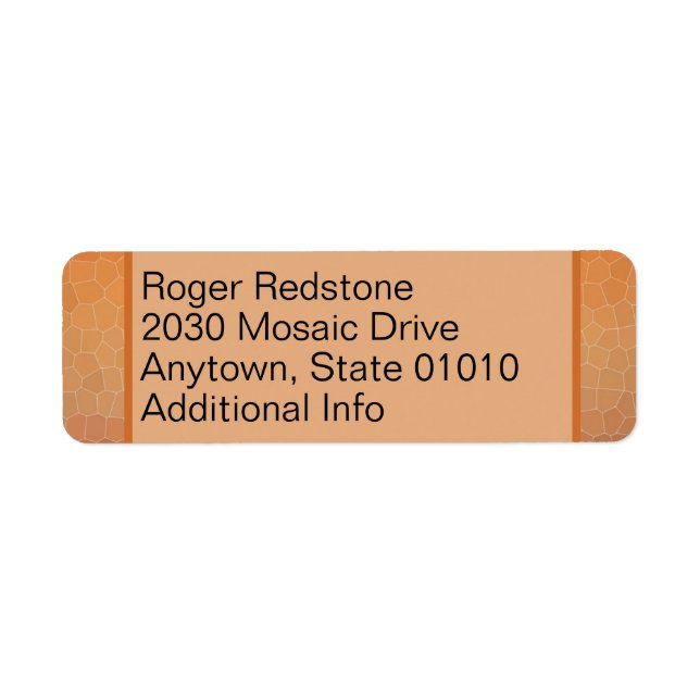 Calming Ombre Gradient Orange Sunset Mosaic (Front)