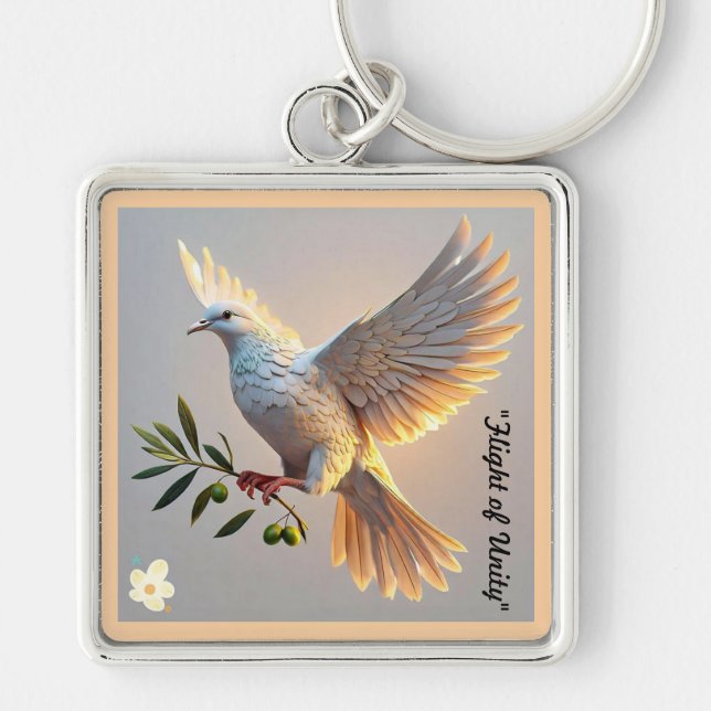 "Calming Peaceful Scenes" Key Ring (Front)