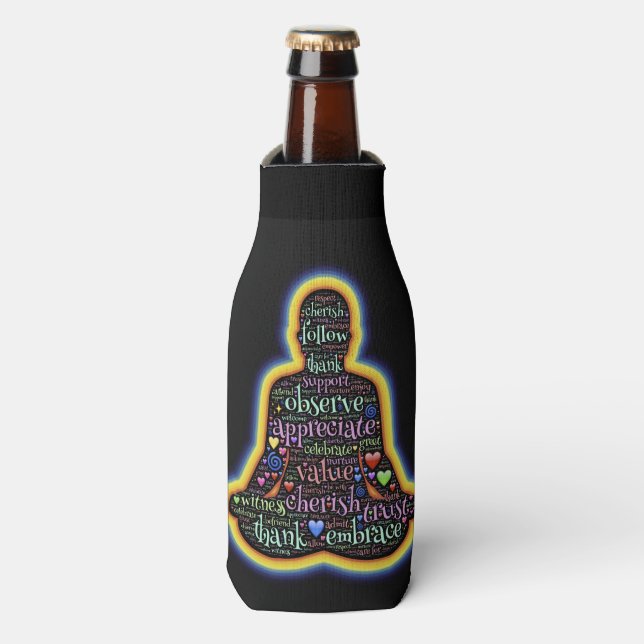 Calming Presence  Bottle Cooler (Bottle Front)