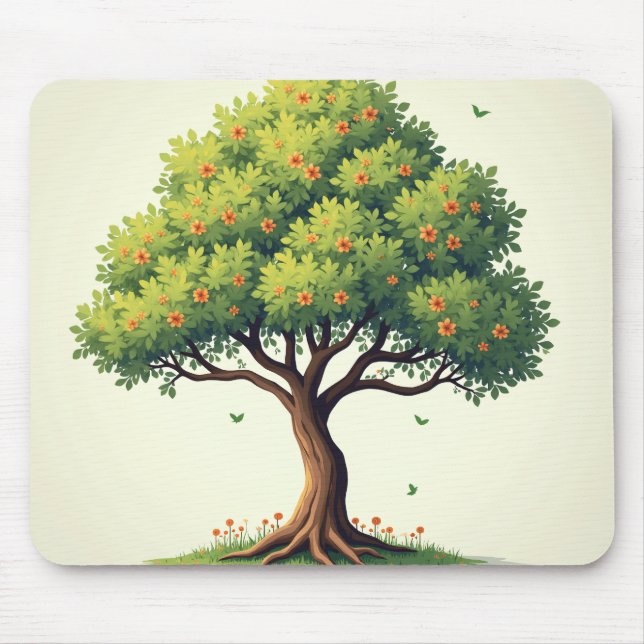 Calming tree mouse pad (Front)