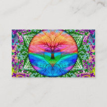 Calming Tree of Life in Rainbow Colours