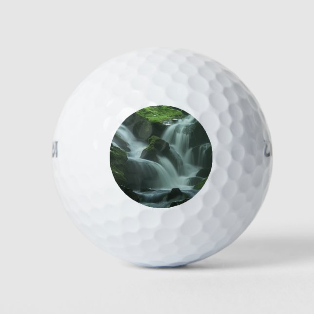 Calming Waterfall Golf Balls (Front)