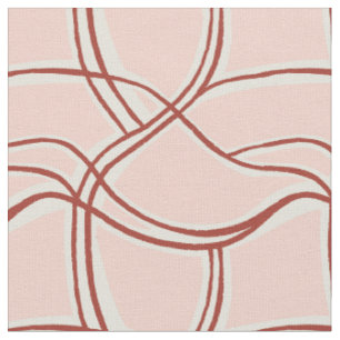 Calming waves tropical dusty pink fabric