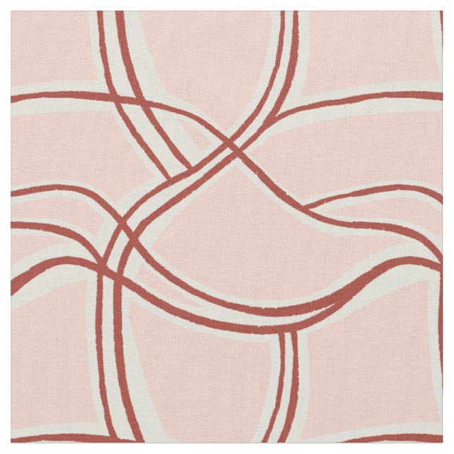 Calming waves tropical dusty pink  fabric (Close Up)