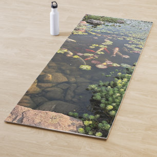Calming Zen Garden Koi Fish Pond  Yoga Mat