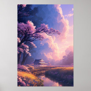 Calmness in the Japanese Countryside Poster