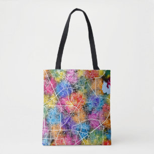 Caloocan Philippines City Map Tote Bag