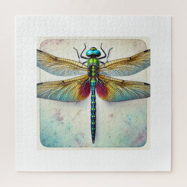 Calophlebia Dragonfly 050824IREF242 - Watercolor Jigsaw Puzzle (Vertical)