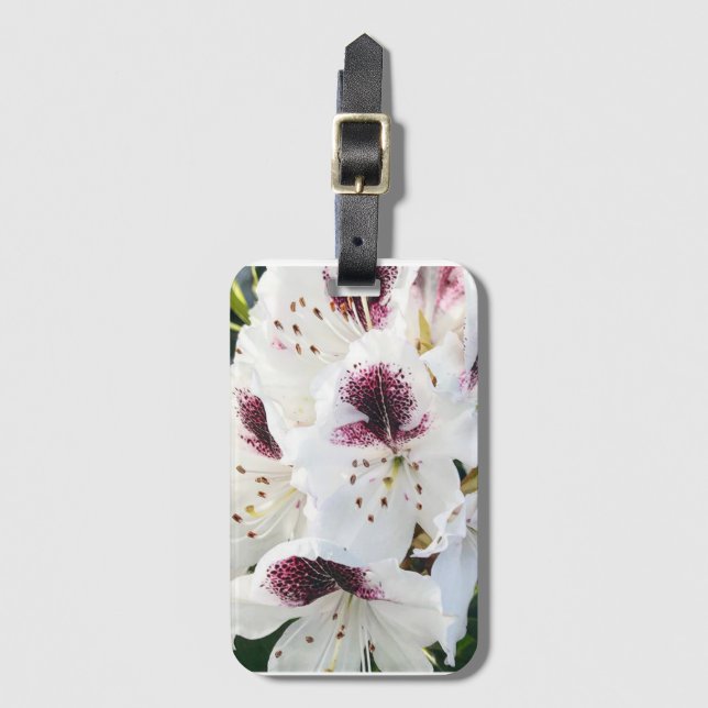 Calsap Rhododendrons Luggage Tag (Front Vertical)