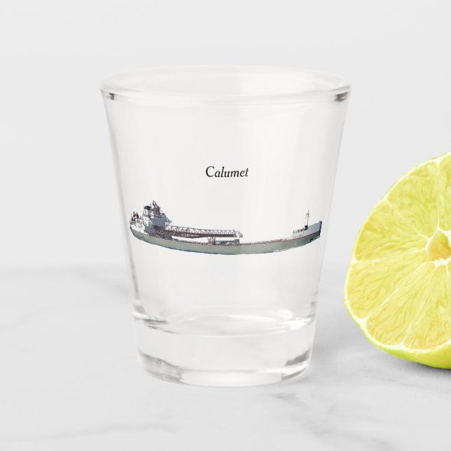 Calumet shot glass (Front)