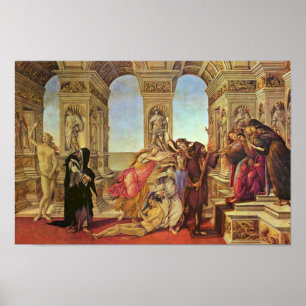 Calumny Of Apelles By Botticelli Sandro Poster