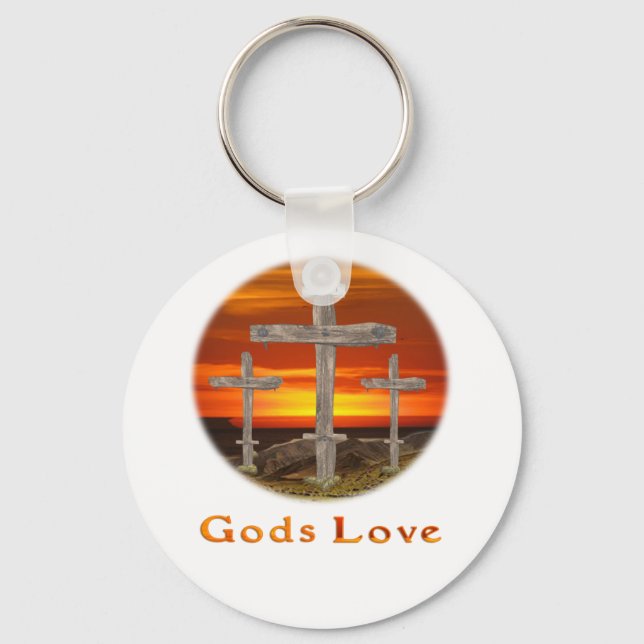 Calvary christian art key ring (Front)