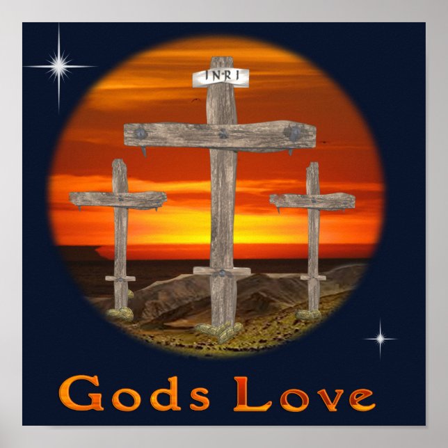 Calvary christian art poster (Front)