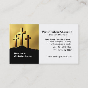 Calvary Crosses Christian Symbol Minister/Pastor Business Card