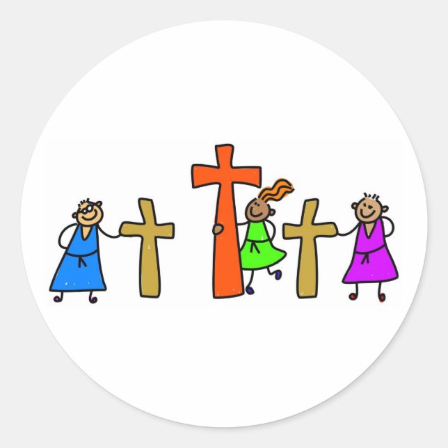 Calvary Kids Classic Round Sticker (Front)