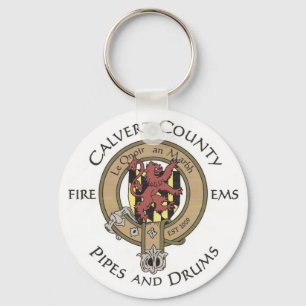 Calvert County Pipes and Drums Key Chain