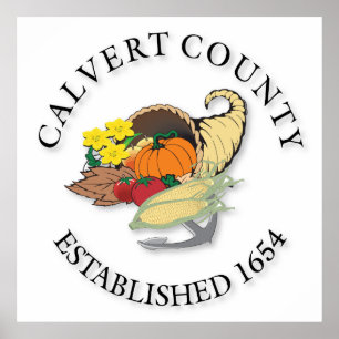 Calvert county seal poster