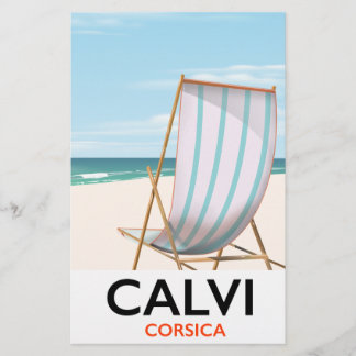 Calvi Corsica Travel poster Stationery