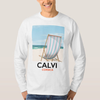 Calvi Corsica Travel poster T-Shirt