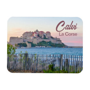Calvi in Corsica at Sunset Souvenir Magnet