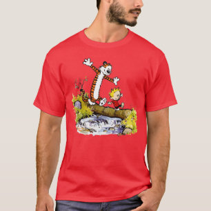 Calvin And Hobbes Cartoon family T-Shirt