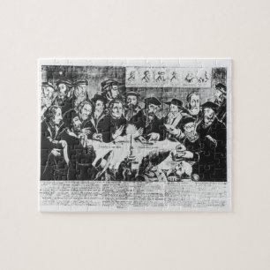 Calvin and Luther (engraving) Jigsaw Puzzle