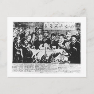 Calvin and Luther (engraving) Postcard