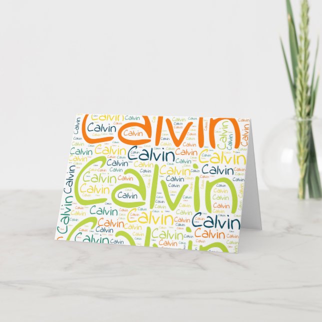 Calvin Card (Front)