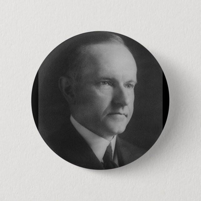 Calvin Coolidge 30 6 Cm Round Badge (Front)
