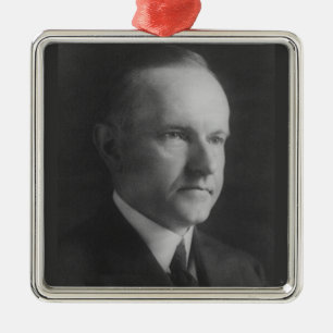 Calvin Coolidge 30th President Metal Tree Decoration