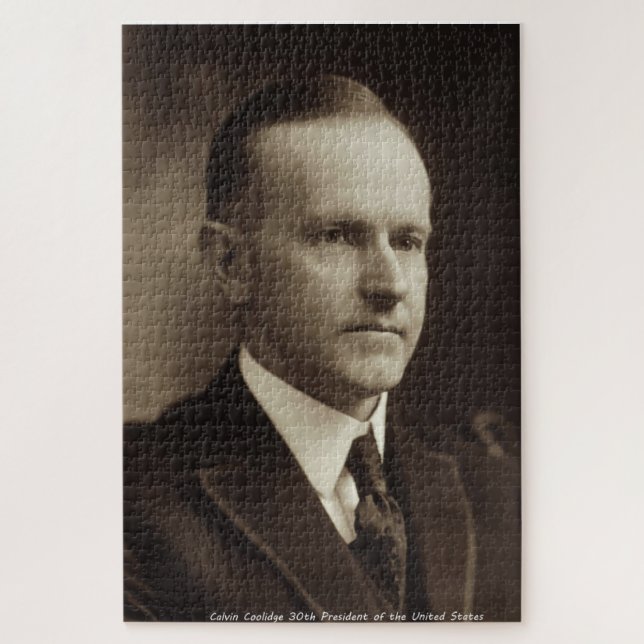 Calvin Coolidge 30th President of America Jigsaw Puzzle (Vertical)