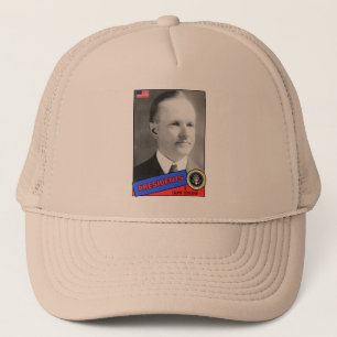 Calvin Coolidge Baseball Card Trucker Hat