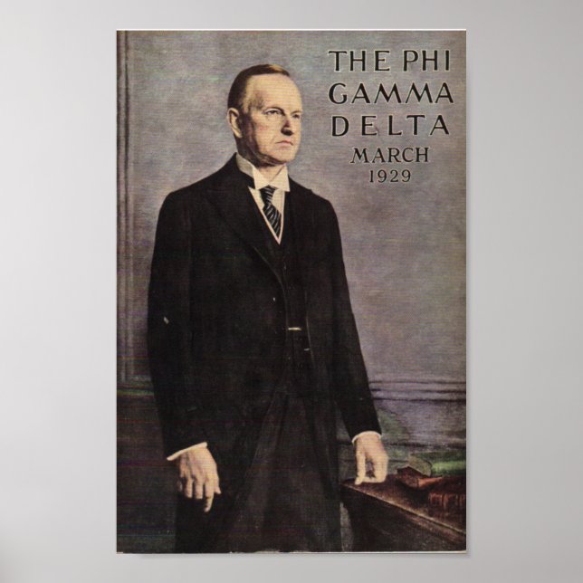 Calvin Coolidge Magazine Cover Poster (Front)