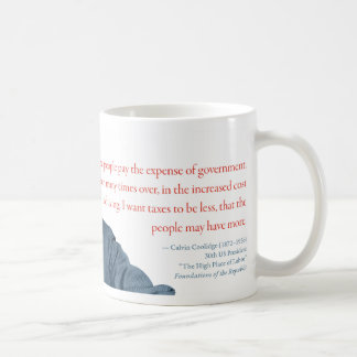 Calvin Coolidge Mug #3 "Cost of Living"