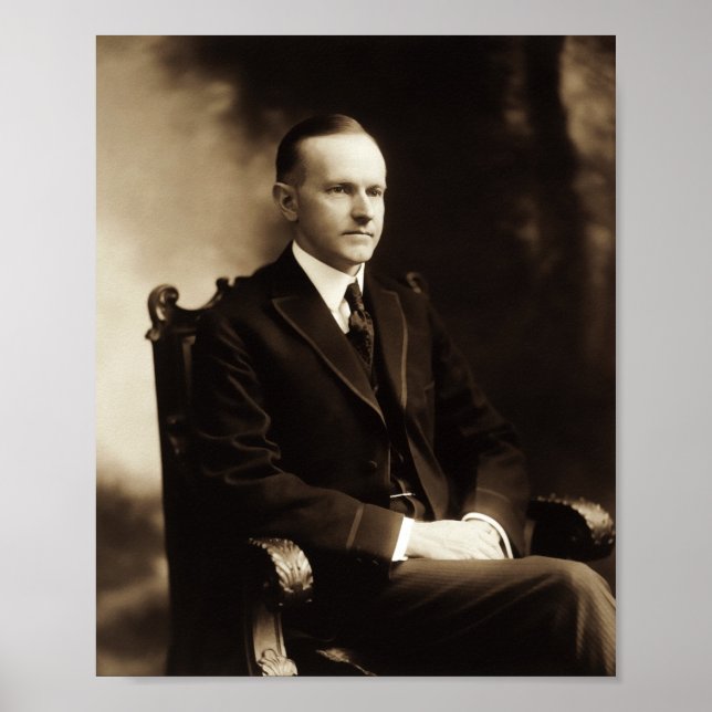 Calvin Coolidge Portrait Poster (Front)