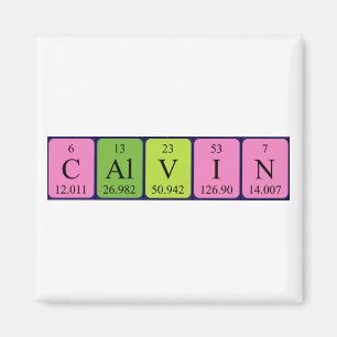 Calvin periodic table name magnet